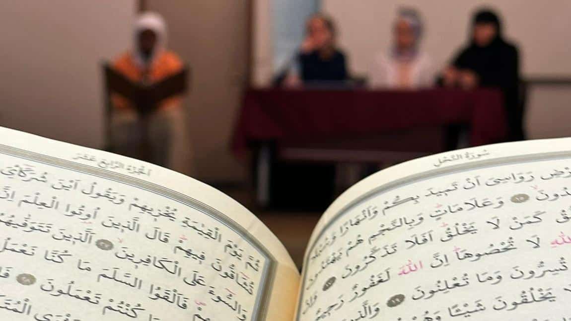Okulumuzda Genç Nida Kur'an-ı Kerim'i Güzel Okuma Yarışması Düzenlendi 